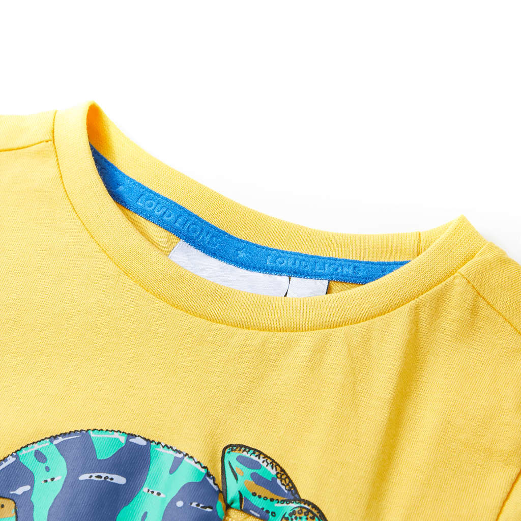 Vidaxl kindershirt met korte mouwen 104 lichtokerkleurig