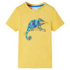 Vidaxl kindershirt met korte mouwen 128 lichtokerkleurig