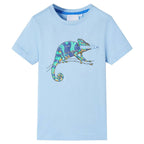 Vidaxl kindershirt met korte mouwen 128 lichtblauw