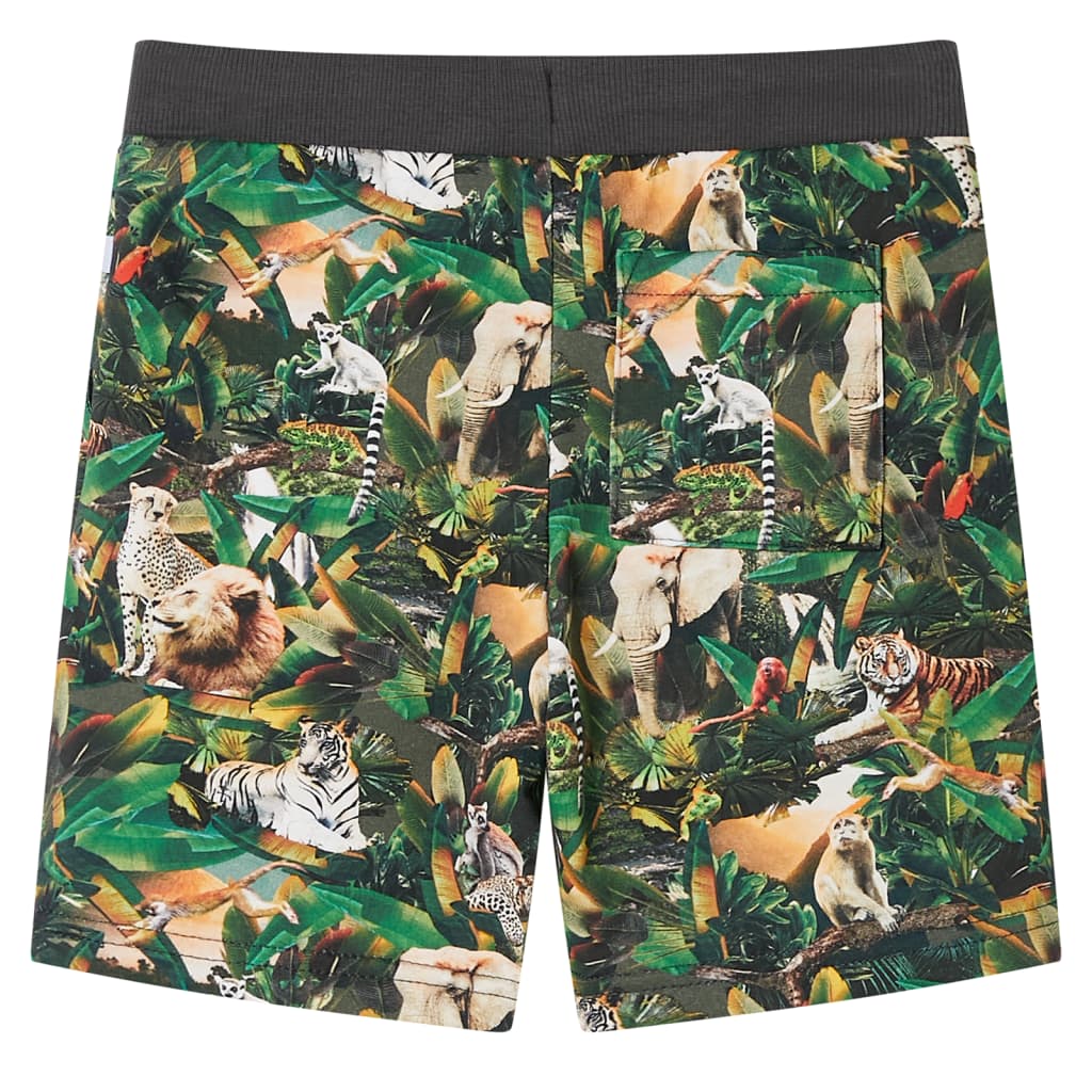 Vidaxl kindershorts met trekkoord 104 oudpetrol