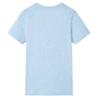Vidaxl kindershirt 140 gemêleerd zachtblauw