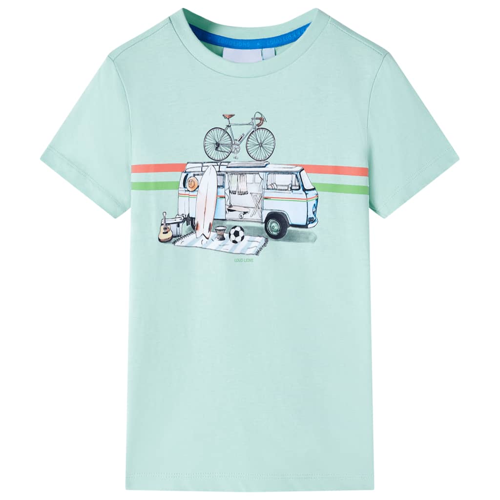 Vidaxl kindershirt 116 lichtmint