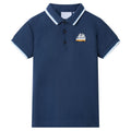 Vidaxl kinderpoloshirt 92 donkerblauw