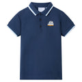 Vidaxl kinderpoloshirt 116 donkerblauw