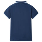 Vidaxl kinderpoloshirt 116 donkerblauw