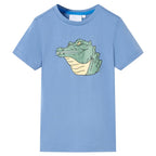VidaXL Kindershirt 116 middenblauw