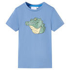 Vidaxl kindershirt 128 middenblauw