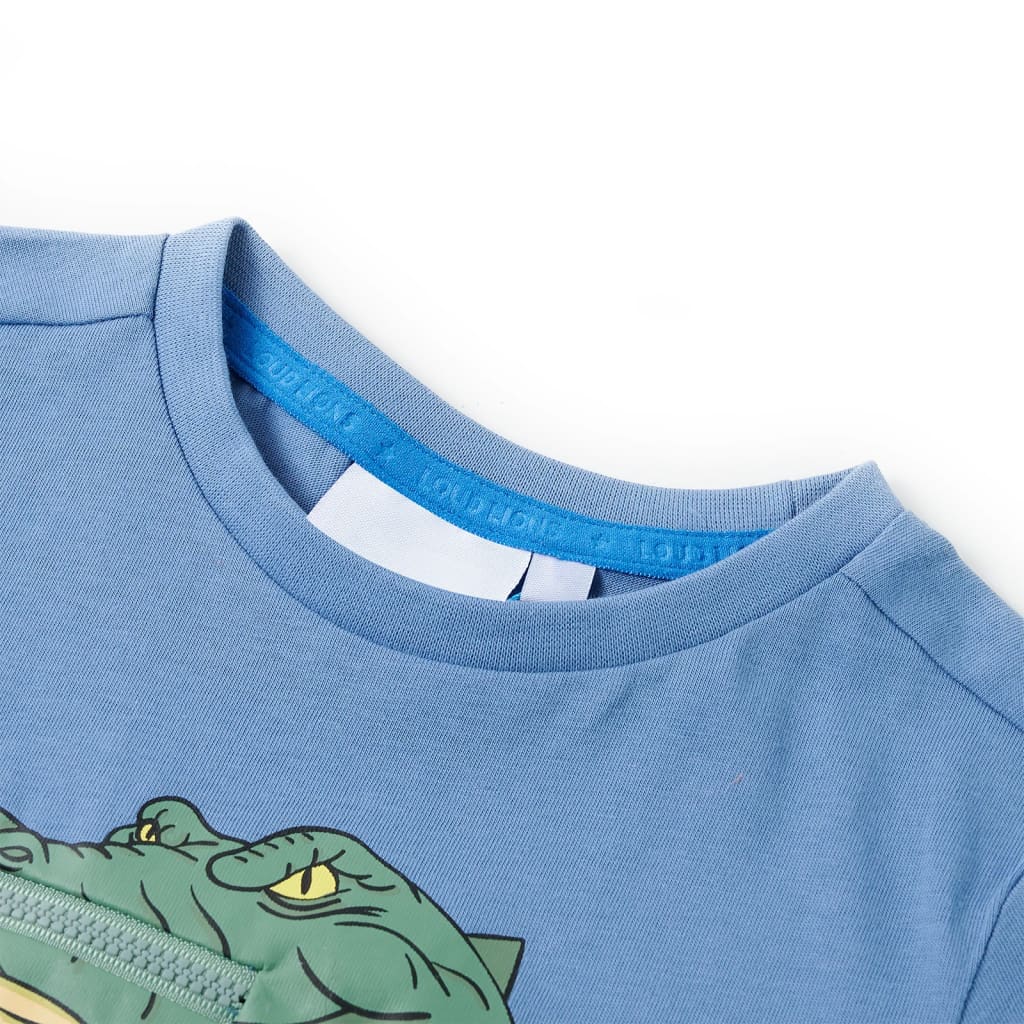 Vidaxl kindershirt 128 middenblauw
