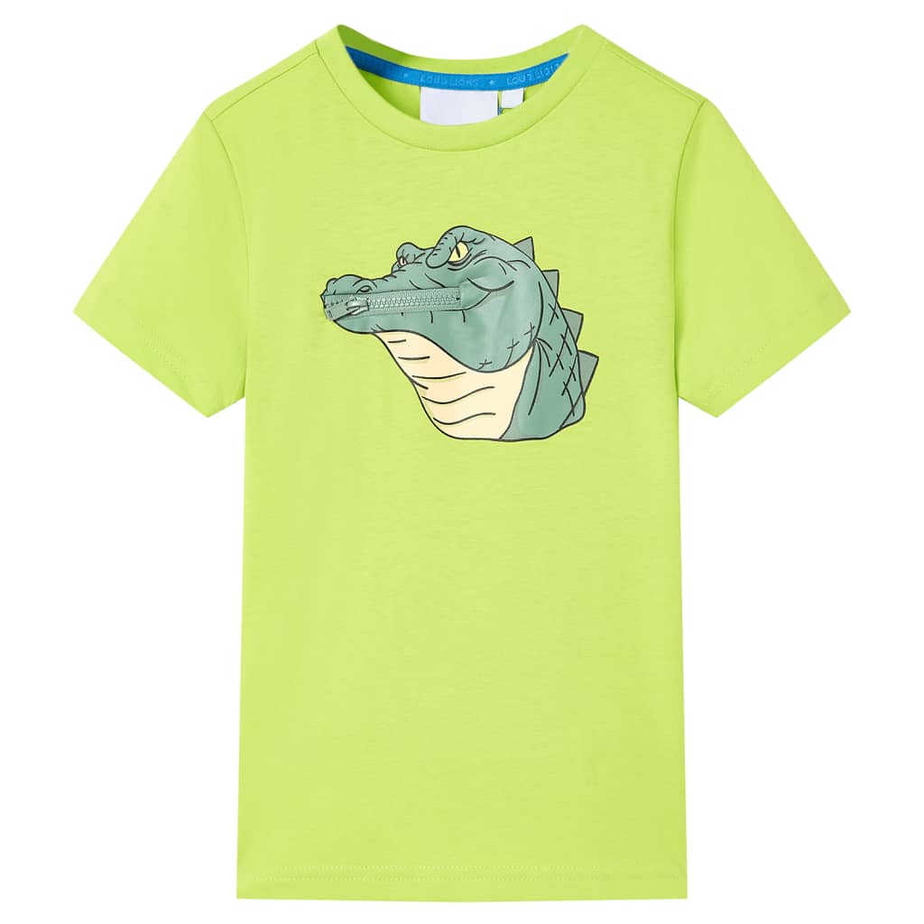 VidaXL Kindershirt 104 limoengroen