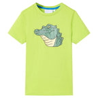 Vidaxl kindershirt 128 limoengroen