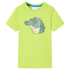 VidaXL Kindershirt 140 limoengroen