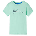 Vidaxl kindershirt met korte mouwen 128 lichtgroen