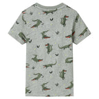 Vidaxl kindershirt 104 gemêleerd lichtkaki