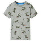 Vidaxl kindershirt 116 gemêleerd lichtkaki