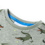 Vidaxl kindershirt 116 gemêleerd lichtkaki
