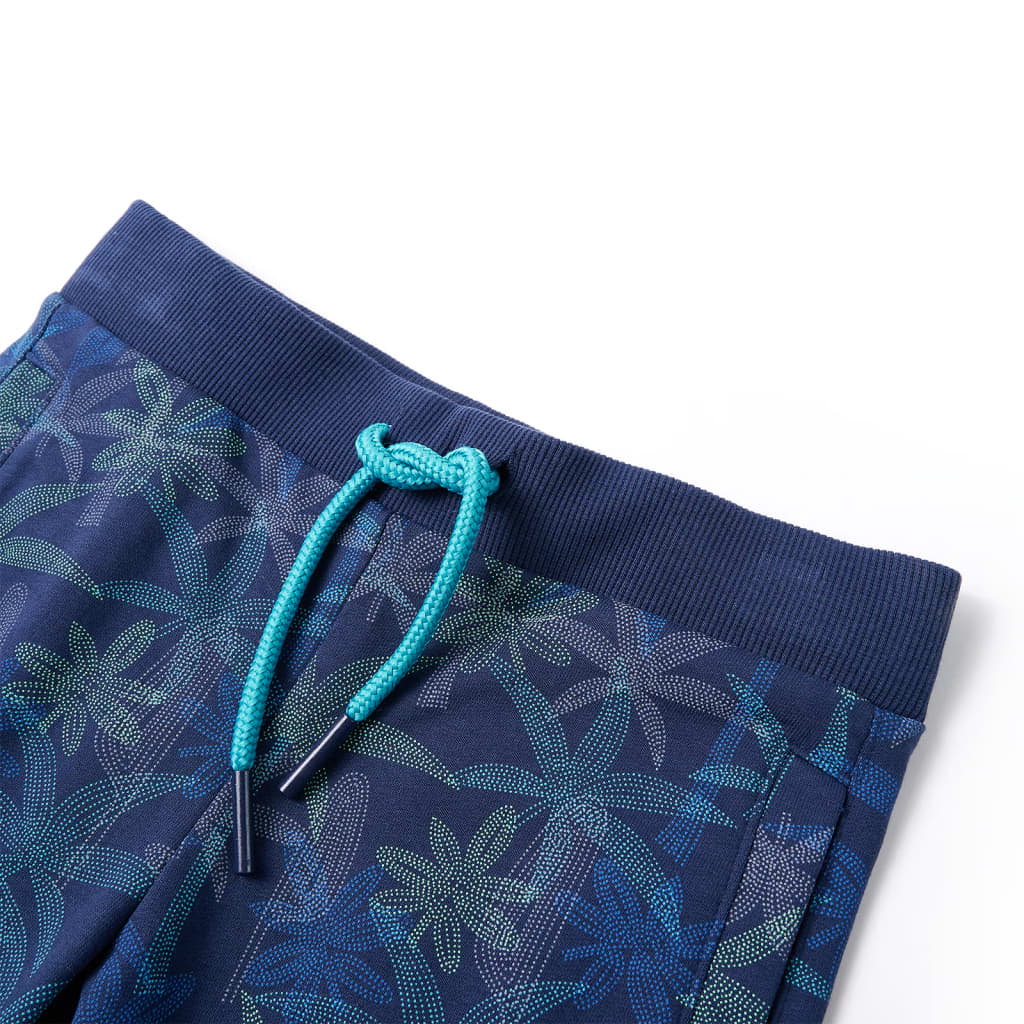 Vidaxl kindershorts met trekkoord 128 marineblauw