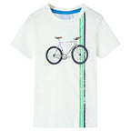 VidaXL Kindershirt met korte mouwen 128 ecru