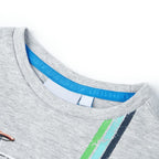 Vidaxl kindershirt met korte mouwen 140 grijs