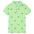Vidaxl kinderpoloshirt 92 neongroen
