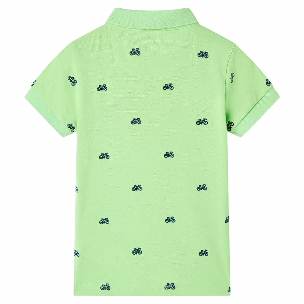 Vidaxl kinderpoloshirt 92 neongroen