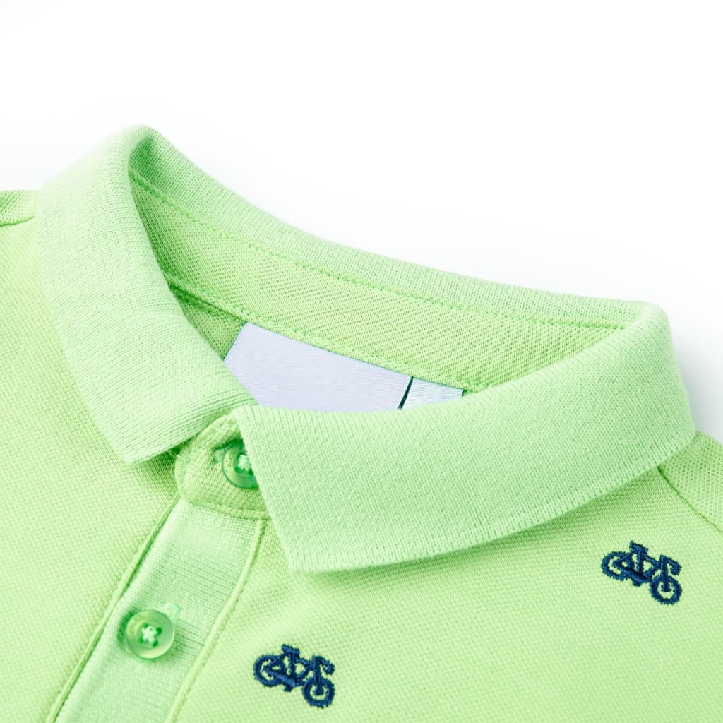 Vidaxl kinderpoloshirt 140 neongroen