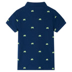 Vidaxl kinderpoloshirt 92 marineblauw