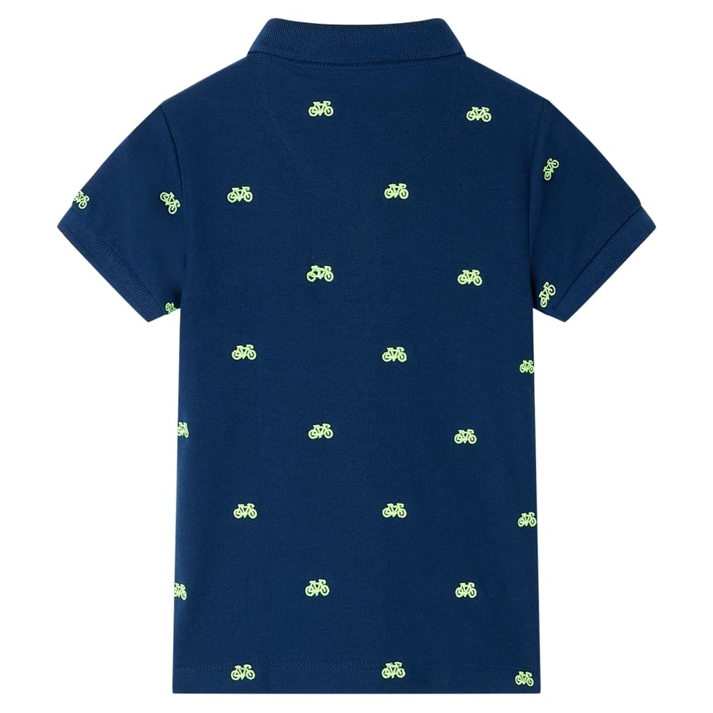 Vidaxl kinderpoloshirt 104 marineblauw