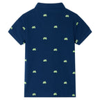 Vidaxl kinderpoloshirt 116 marineblauw