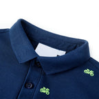 Vidaxl kinderpoloshirt 116 marineblauw