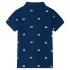 Vidaxl kinderpoloshirt 140 marineblauw