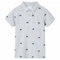 Vidaxl kinderpoloshirt  104 gemêleerd grijs