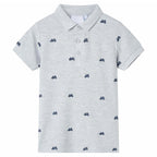 Vidaxl kinderpoloshirt  104 gemêleerd grijs