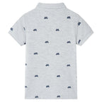 Vidaxl kinderpoloshirt  104 gemêleerd grijs