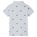Vidaxl kinderpoloshirt  140 gemêleerd grijs