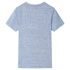VidaXL Kindershirt met korte mouwen 92 gemêleerd blauw