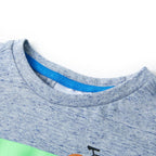 VidaXL Kindershirt met korte mouwen 104 gemêleerd blauw