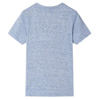 Vidaxl kindershirt met korte mouwen 116 gemêleerd blauw