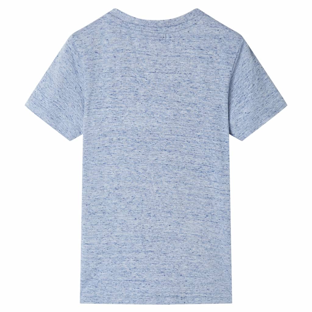 Vidaxl kindershirt met korte mouwen 128 gemêleerd blauw