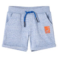 Vidaxl kindershorts met trekkoord 116 gemêleerd blauw