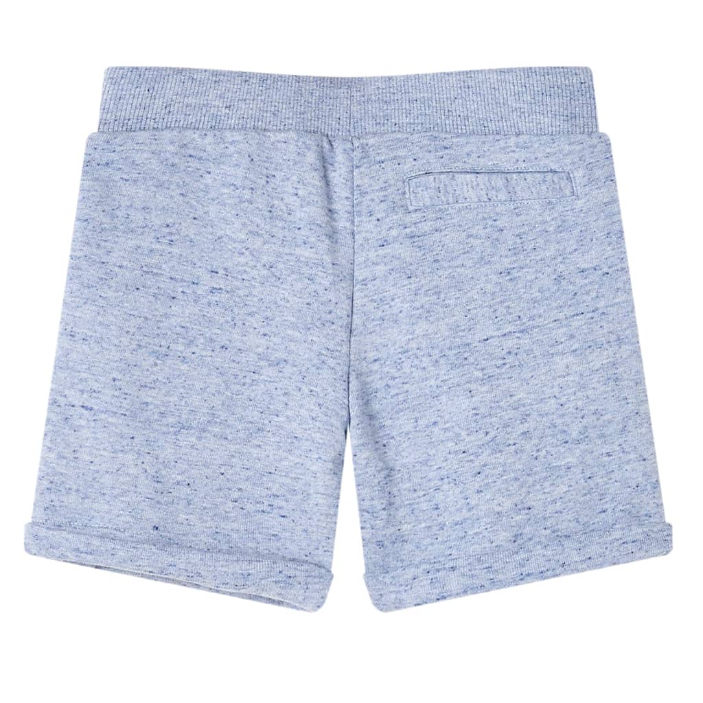 Vidaxl kindershorts met trekkoord 116 gemêleerd blauw