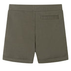VidaXL Kindershorts met trekkoord 92 donkerkaki
