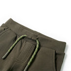 Vidaxl kindershorts met trekkoord 116 donkerkaki