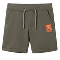 Vidaxl kindershorts met trekkoord 128 donkerkaki