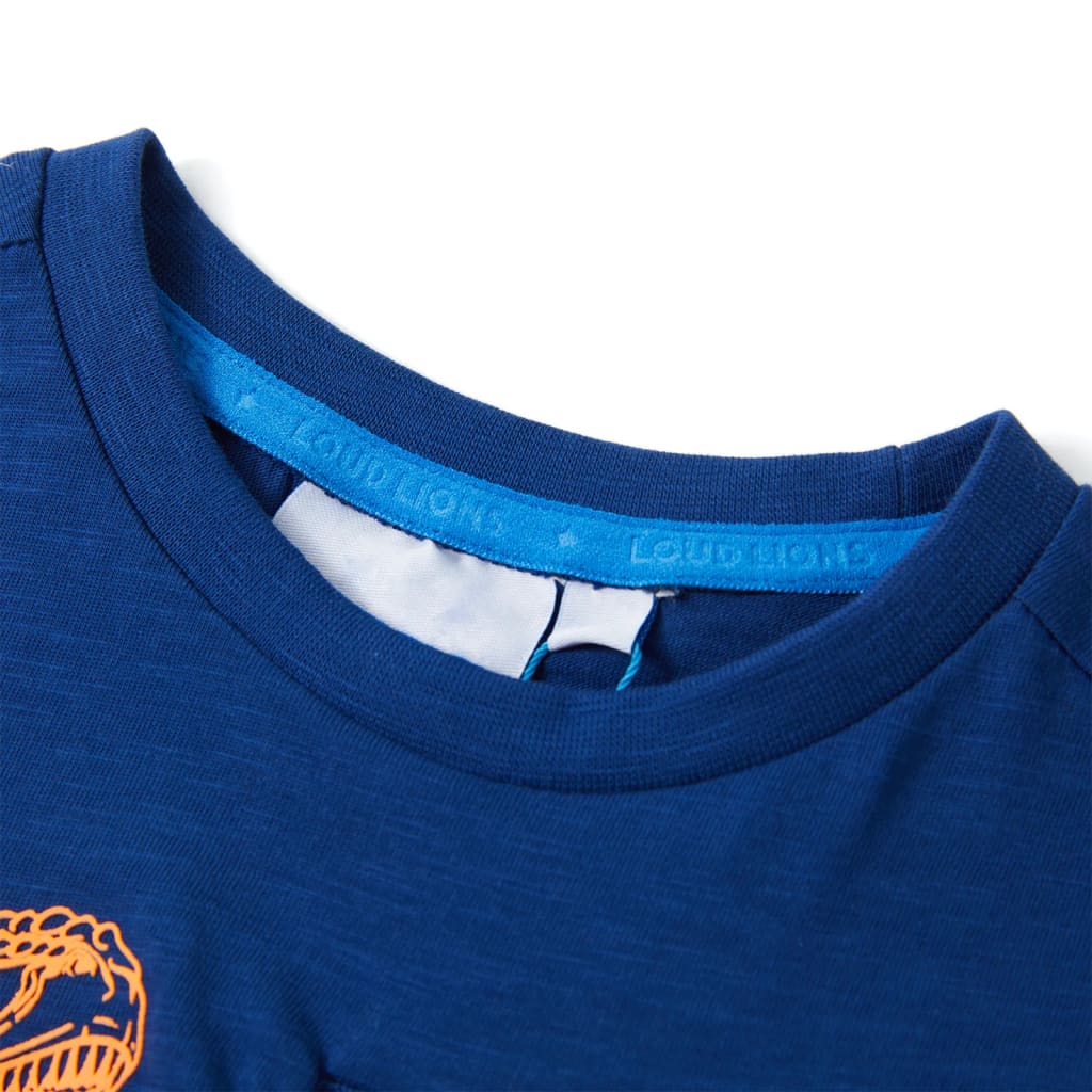 Vidaxl kindershirt met korte mouwen 104 donkerblauw
