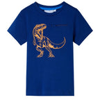 Vidaxl kindershirt met korte mouwen 116 donkerblauw