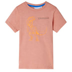 Vidaxl kindershirt met korte mouwen 128 lichtoranje