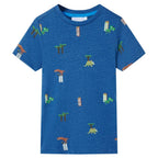 Vidaxl kindershirt 104 gemêleerd donkerblauw