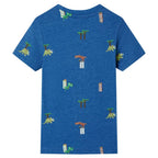 VidaXL Kindershirt 140 gemêleerd donkerblauw