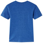 Vidaxl kindershirt 128 gemêleerd donkerblauw
