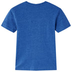 Vidaxl kindershirt 140 gemêleerd donkerblauw